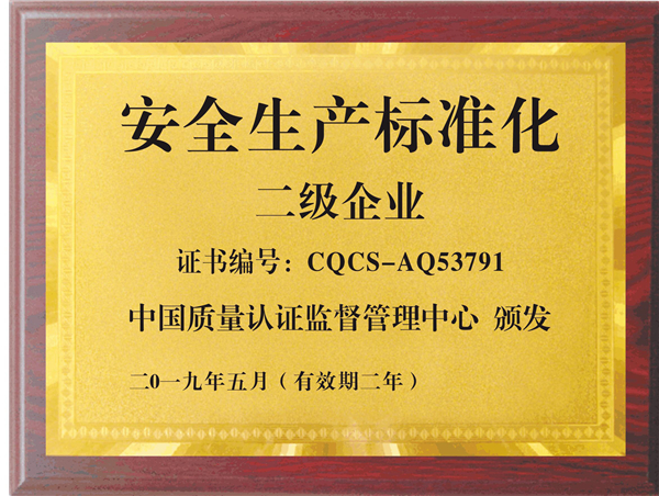 广东美桥安全生产二级